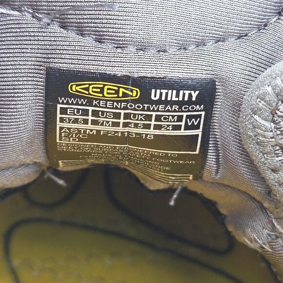 Keen Utility Atlanta Cool Ii ESD Womens 7 Brown Gray Steel Toe Work Shoe EEE3589 - Picture 9 of 12